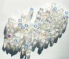 100 5mm Transparent Crystal AB Cube Beads